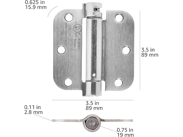 Amazon Basics Self-Closing Door Hinge