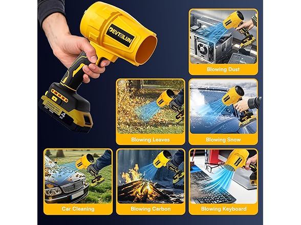 DEVTBLUN Electric Cordless Leaf Blower