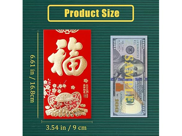 Generic Chinese Red Envelopes 24 Pieces