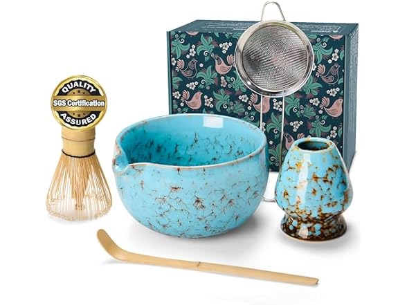 MONOJOY Matcha Bowl and Whisk Set