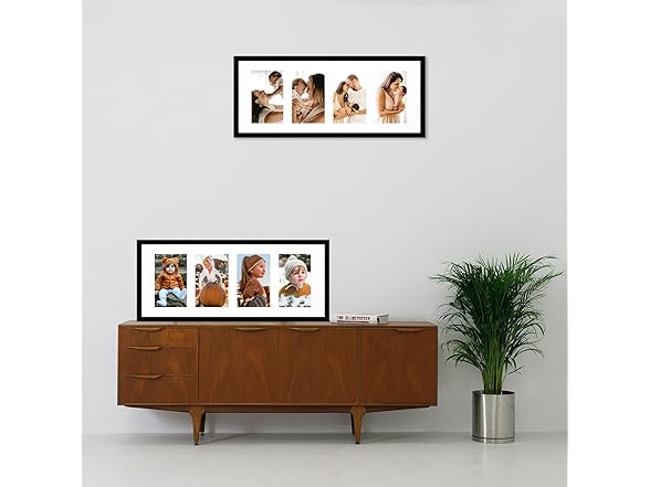 YYTRABAJO 4 Picture Frame Black Display