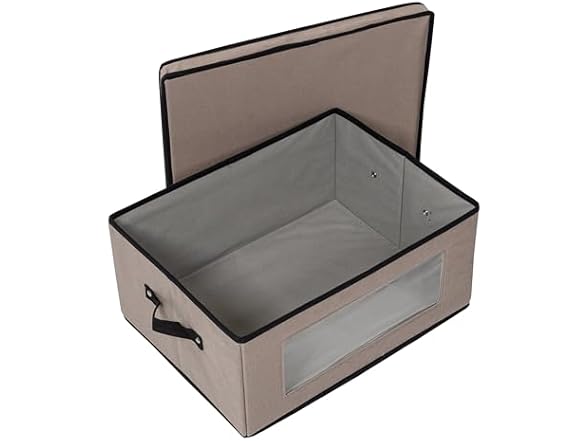 Honey-Can-Do Storage Box Grey w/Dividers