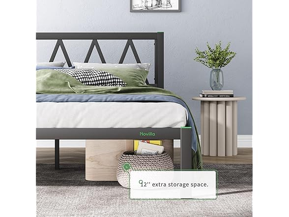 Novilla 14 Inch King Bed Frame with Head