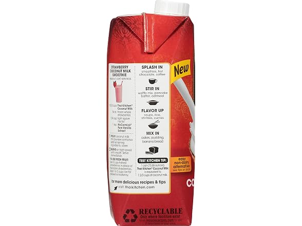 Thai Kitchen Unsweetened Coconut Milk 6 Pack
