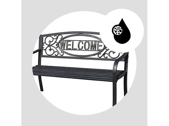 Four Seasons Courtyard Welcome Outdoor Park Bench