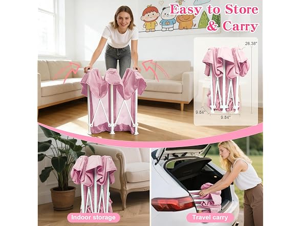Abdtech Foldable Playpen for Babies