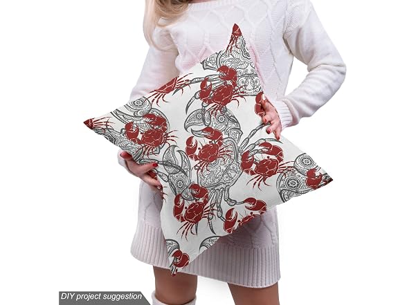 Ambesonne Crabs Fabric by The Yard, Sea