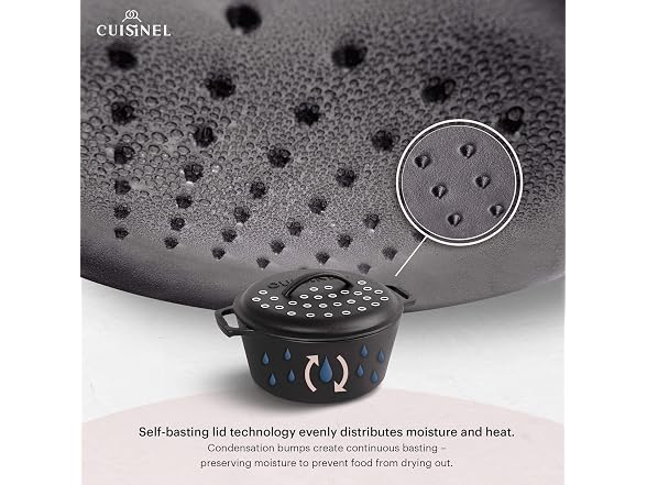 Cuisinel Cast Iron Dutch Oven - 5-Quart