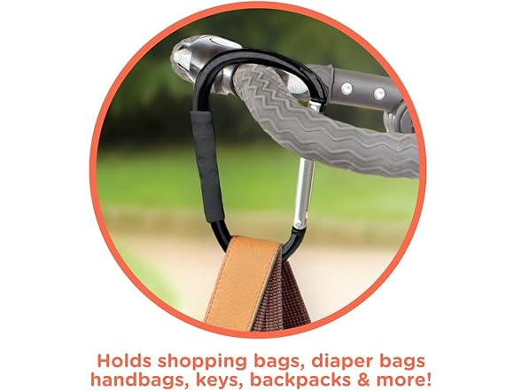 Nuby Large Handy Hook Carabiner Stroller Clip