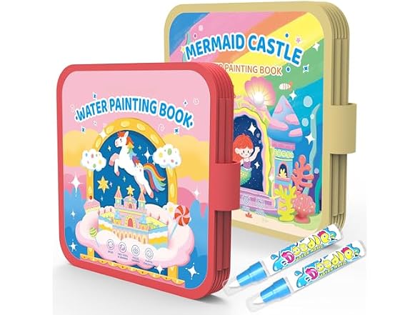 Reusable Water Painting Books, 10 Pages