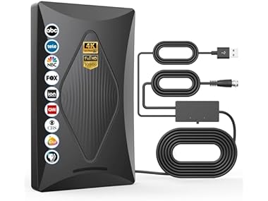 $9.99, Was $56.99, 82% Off! Oheotoo Long Range Digital TV Antenna (2024) dealfomo