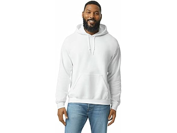 Gildan White Fleece Hoodie (2XL)