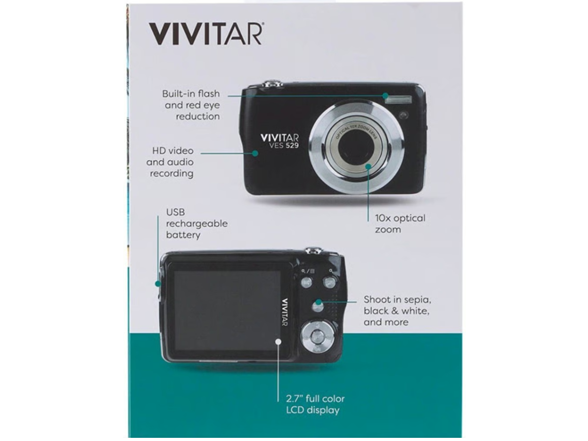 Vivitar - VES529 16mp Digital Camera (Refurbished - Brown Box)