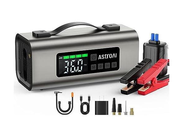 AstroAI 159 Jump Starter & Air Compressor
