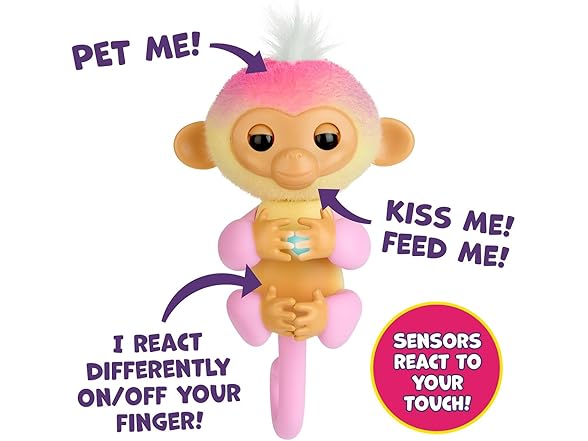 Fingerlings 2023 Interactive Baby Monkey Set