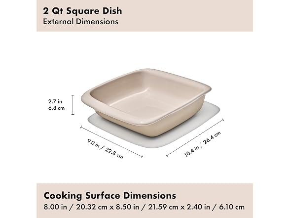 OXO Good Grips 2 Qt Stoneware Baking Dish