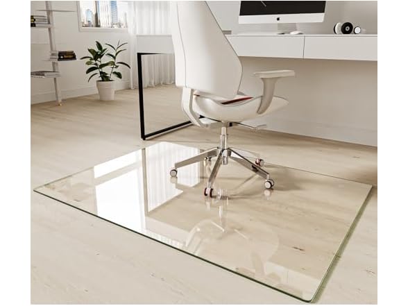 Koonmi 36" x 50" Upgraded Glass Chair Mat