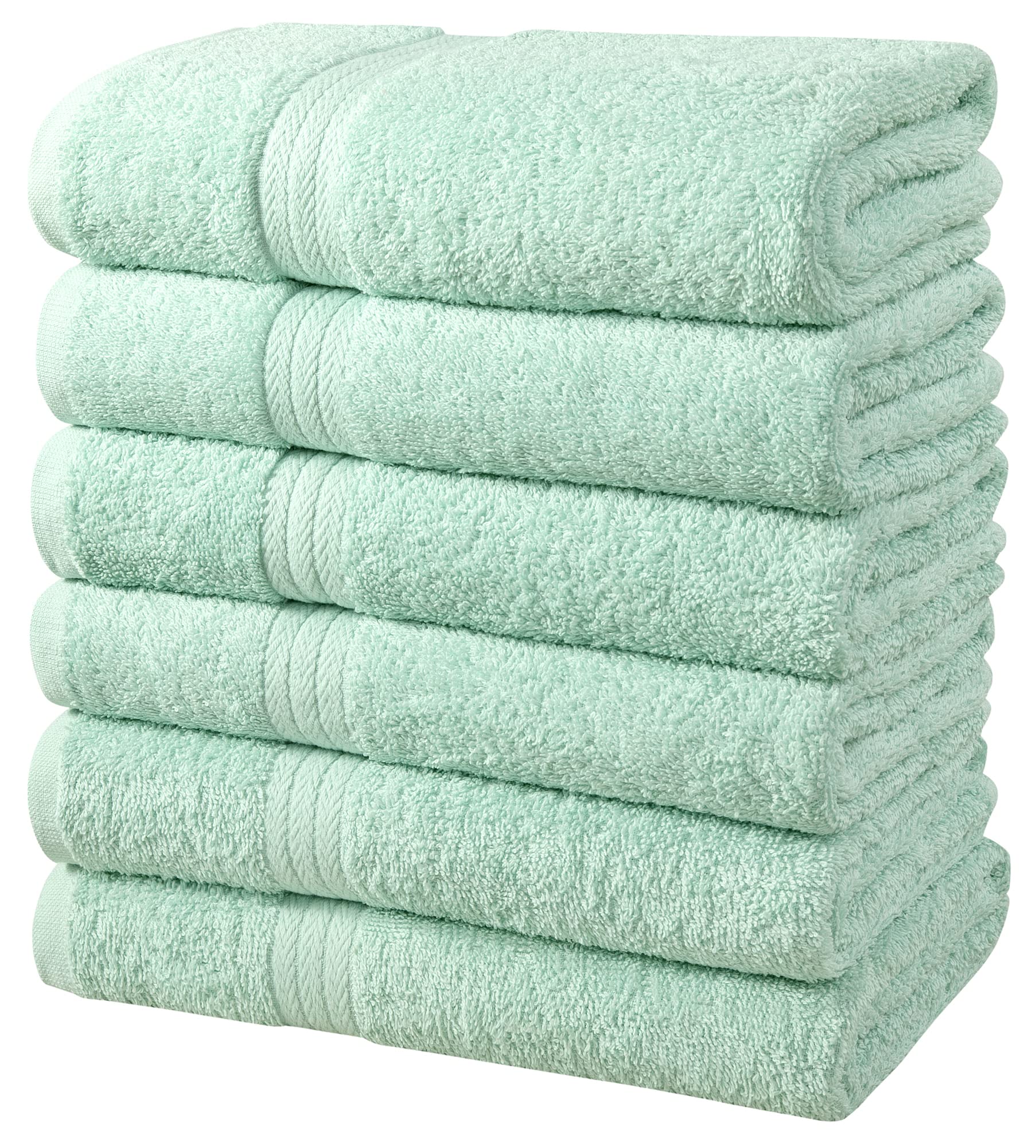 6pk 100% Cotton Bath Towel Set - Gallery 16
