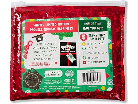 Chuckle & Roar POP IT Pets Winter Limited Edition