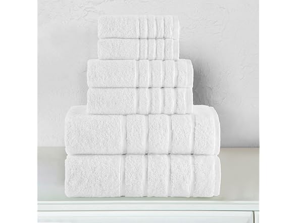 Elegant Comfort 4 Lines Viscose Stripe 6-Pc Set