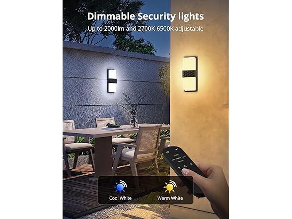 SMAVISTA Smart RGBCW Outdoor Wall Lights