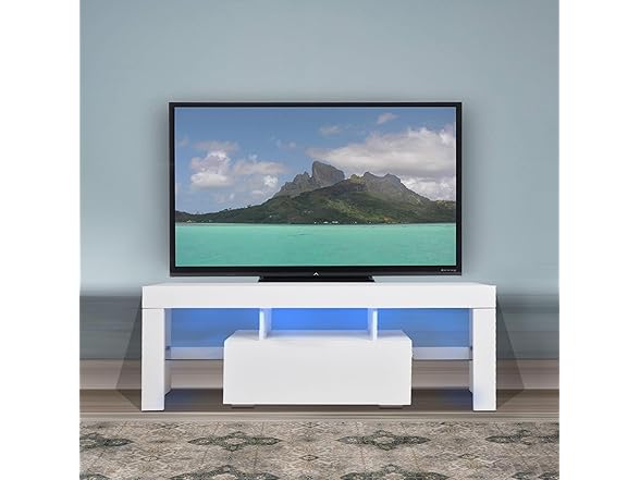SPOFLYINN Modern LED TV Stand