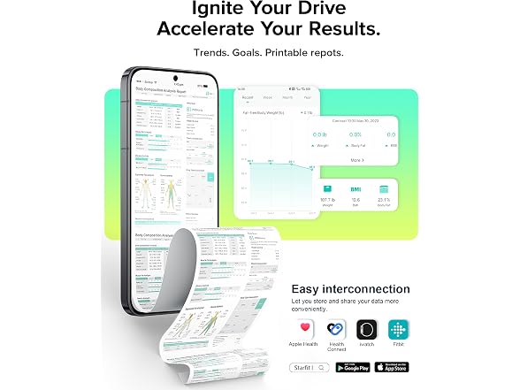 RunStar Smart Scale for Body Weight Full Body