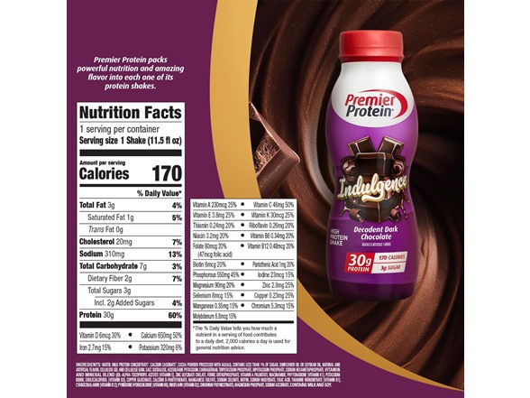 Premier Protein Shake Dk Chocolate, 12 Pack