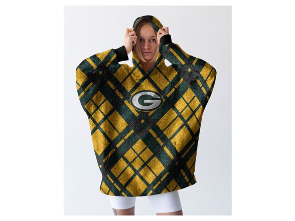 NFL Sherpa Flannel Hoodie Blanket - Choose Team