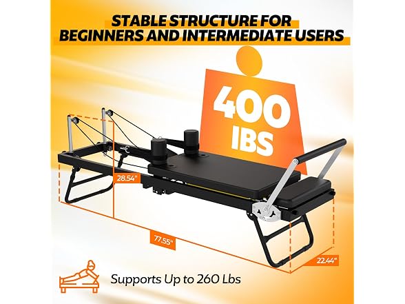 Foldable Pilates Reformer