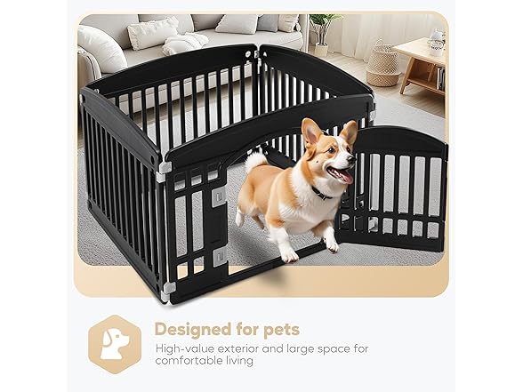 Simple Deluxe Plastic Pet Playpen