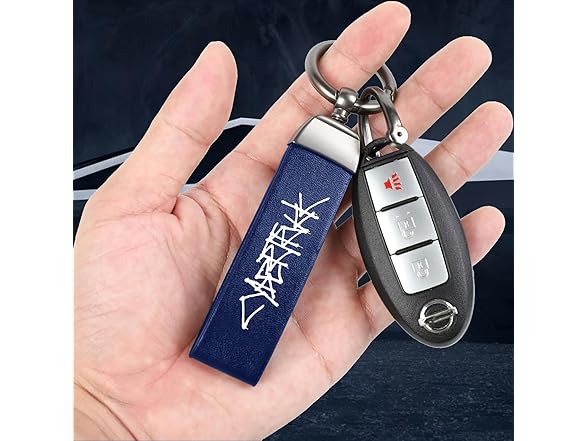 Tesla Cybertruck Keychain Blue