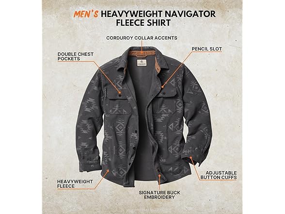 Legendary Whitetails Men (M) Shirt Charcoal Emboss