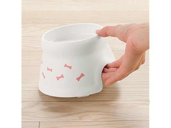 Richell - Raised Dog Bowl Small, Bone