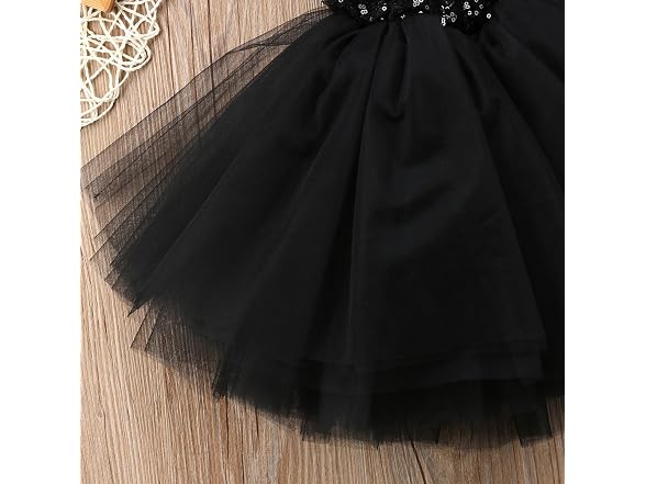 Suomate Girls (3-4T) Baby Girl Sequin Tulle Dress