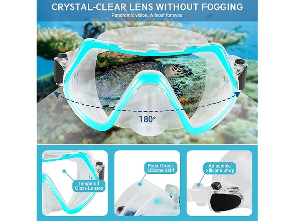ZEEPORTE Mask Fin Snorkel Set