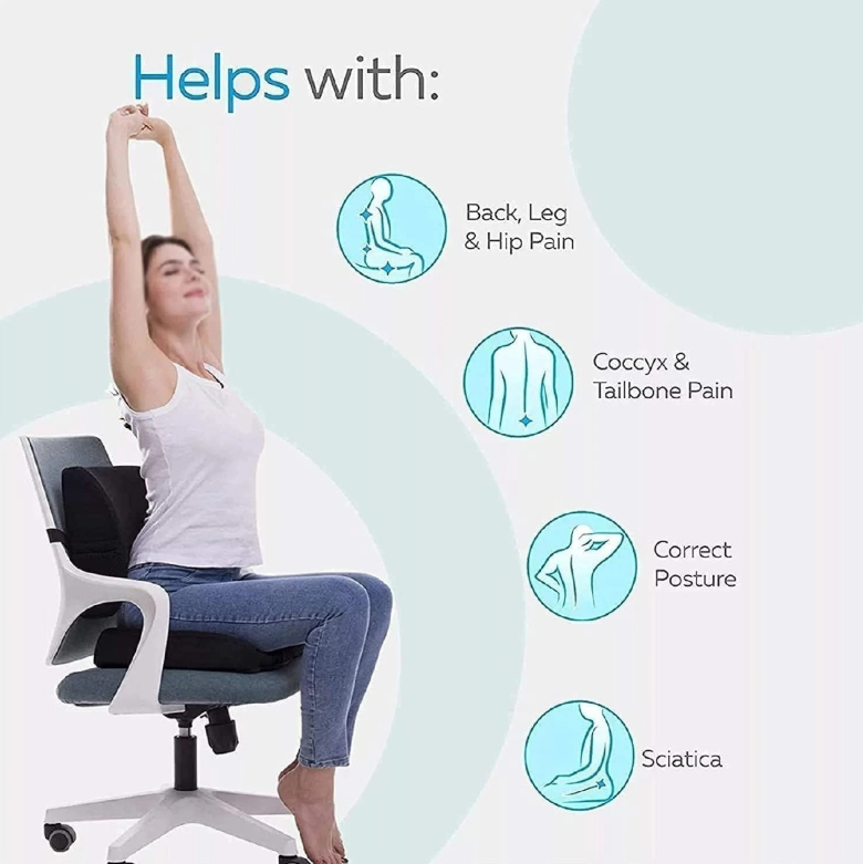 Memory Foam Lumbar Support Pillow - Gallery 8