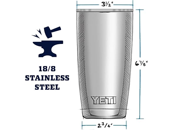 YETI Rambler 20oz Tumbler, Wild Vine Red