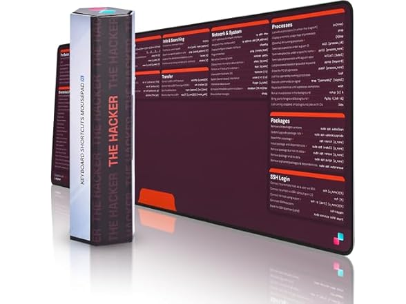 Keybeak Linux Command Mouse Pad, 31.5x11.8"