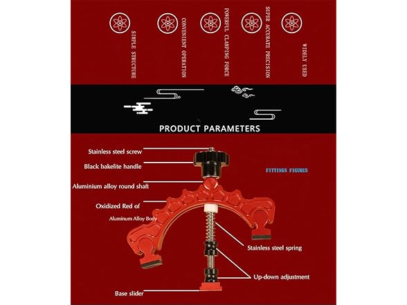 HONGDUI YB02D Slide Adjustable Clamp