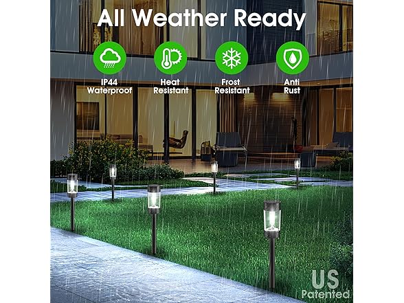 12 Pck Solar Landscape Lighting