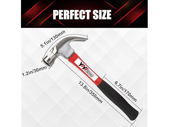 YIYITOOLS Claw Hammer
