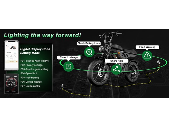 Movcan V30 Max E-Bike Adults 7 Speed