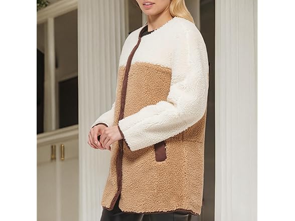 Levis Sherpa Reversible Coat Camel XS