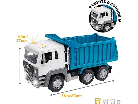 Driven by Battat – Large 18 Inch Dump Truck for Kids