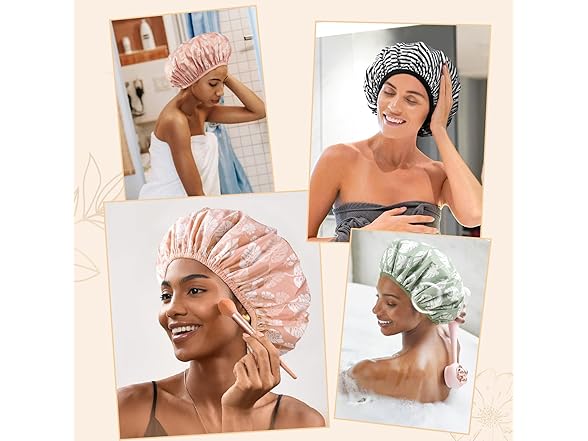 Yanibest Shower Cap for Women