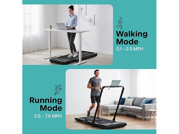 SereneLife Foldable Treadmill and Walking Pad