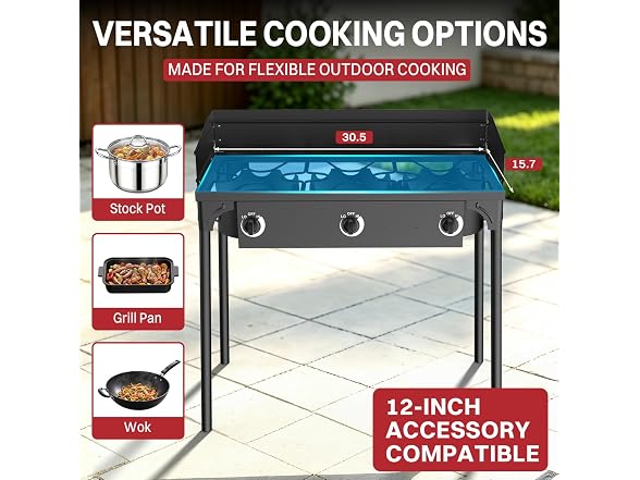 Pipopa 3 Burner Propane Stove