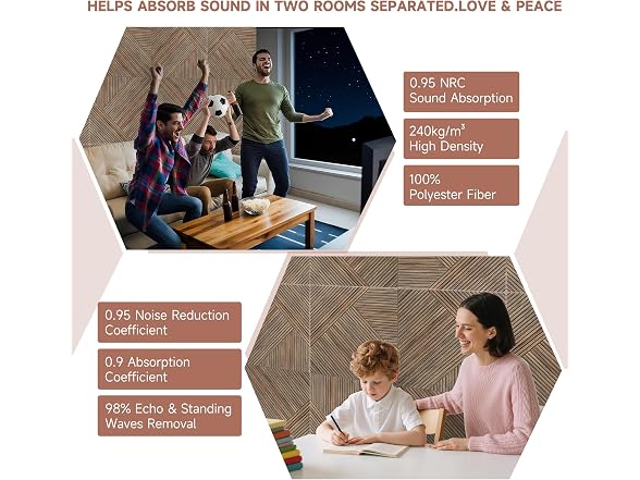 TO-TH Acoustic Panels Natural Walnut