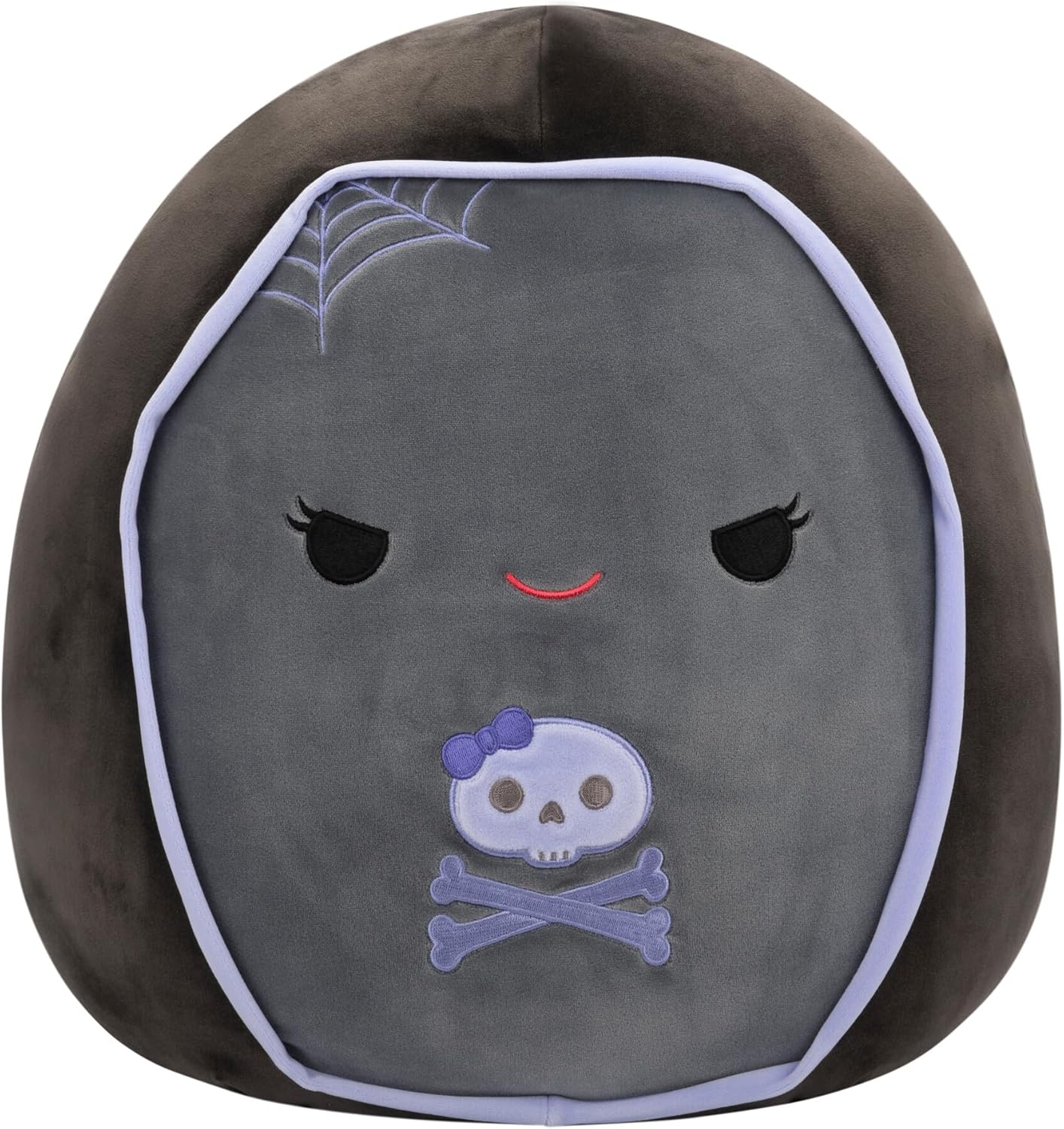 Squishmallows Original 16" Julianne Grey and Purple Coffin - Gallery 2